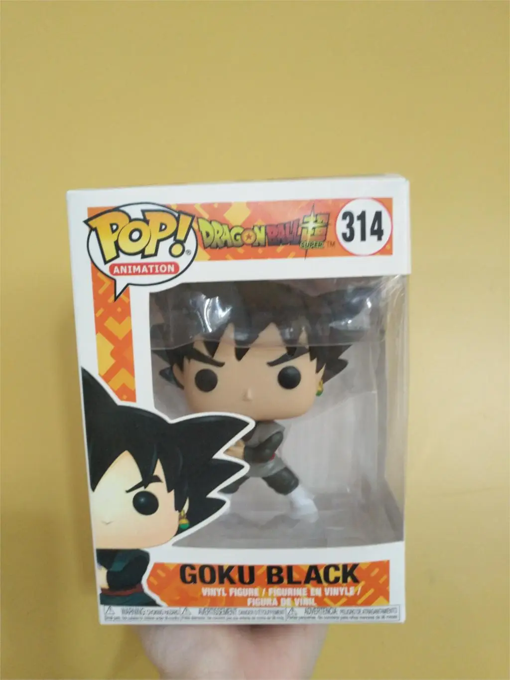 314 with box Funko Pop аниме Dragon Ball Z персонаж 10 см Милая виниловая Модель Куклы Фигурки игрушки - Цвет: 314 with box