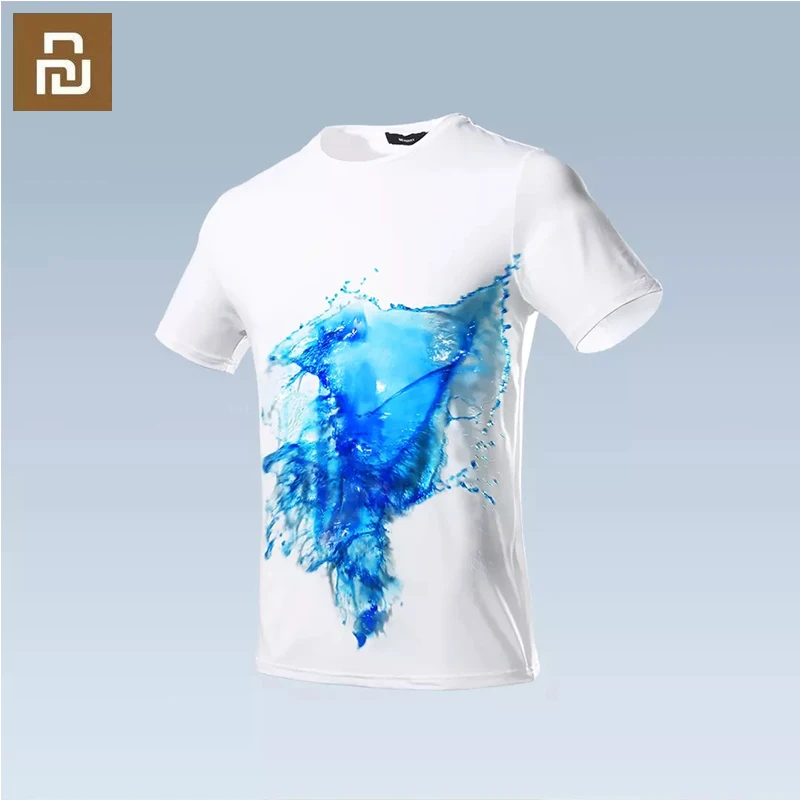

5 xiaomi youpin super hydrophobic anti-fouling short-sleeved T-shirts men's summer short-sleeved high-quality