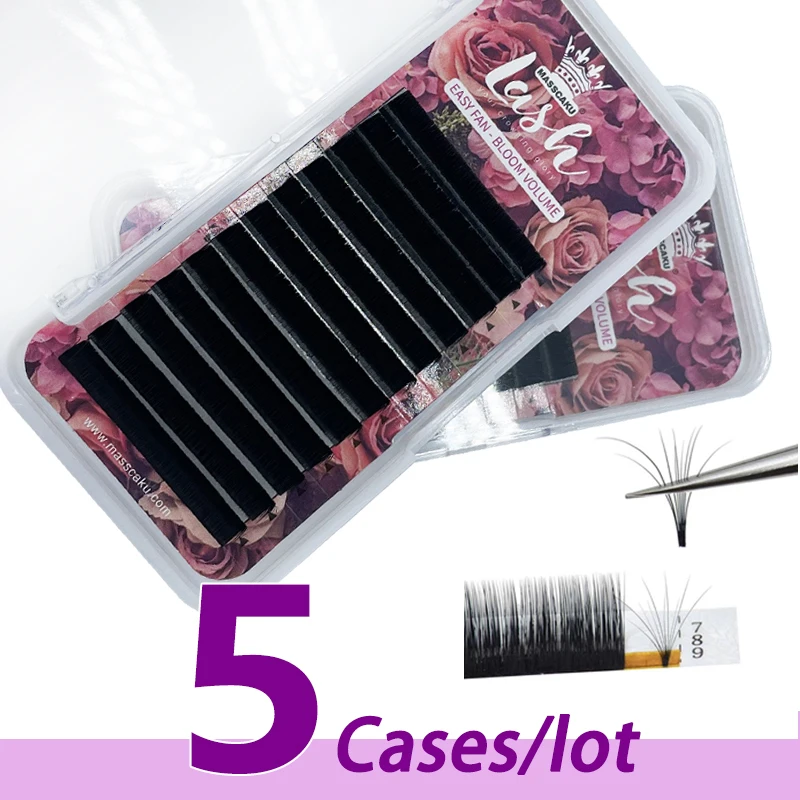 5 шт./лот оптовая цена русский объем легкие веерообразные ресницы 1s растущие