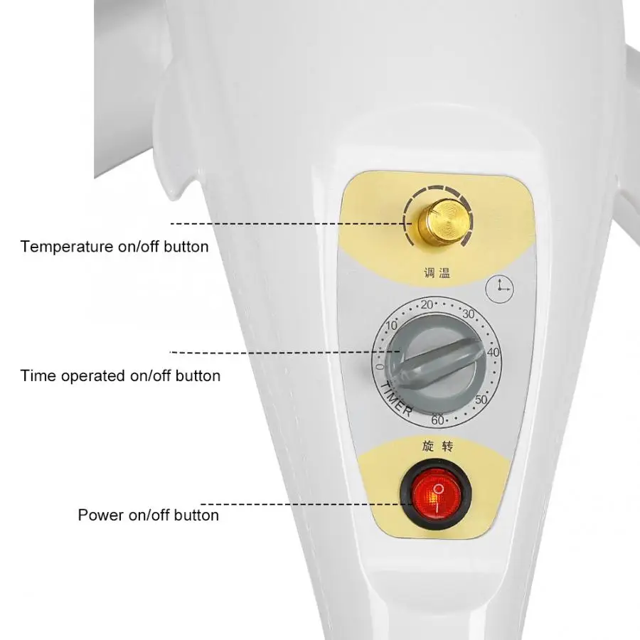 

Professional Hairdresser Floor Stand Salon Heater Dyeing Perming Oil Treatment Machine Styling Tool for Home Travel