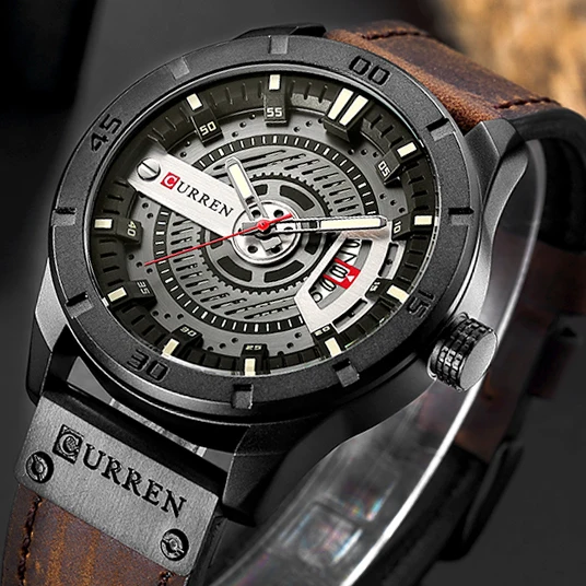CURREN 8301 Роскошные Брендовые мужские военные спортивные часы Мужские Аналоговые