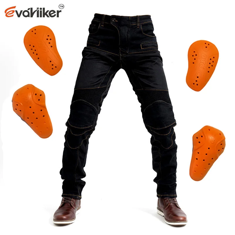 PK719 black Jeans Leisure Motorcycle Men's Outdoor Jean Ventilation and ventilation With vents cycling Pants Protect Equip | Автомобили