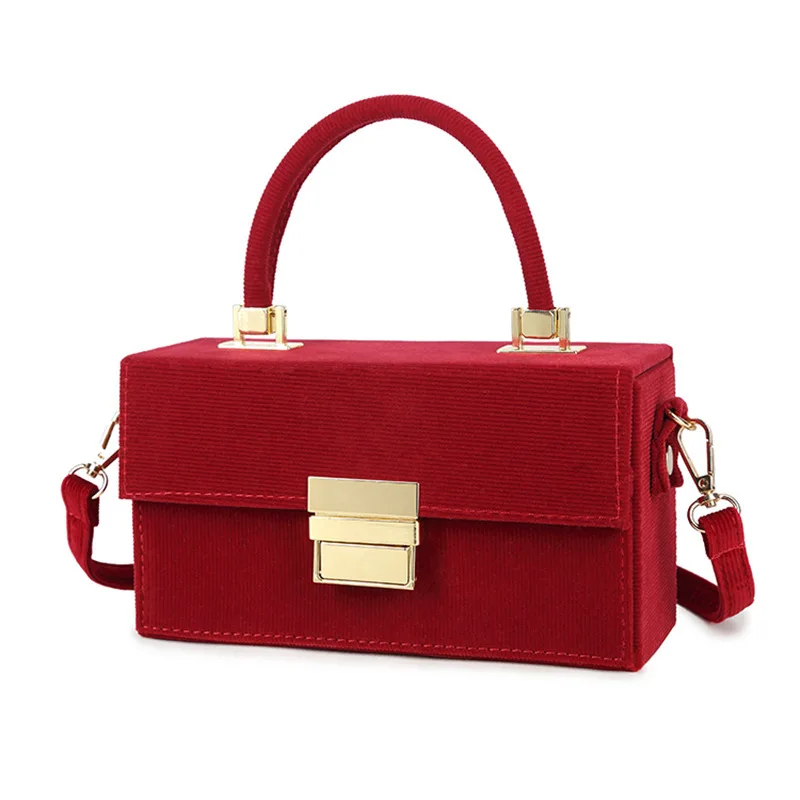 

Za Messenger Bag Niche Design Small Bag Velvet Handbag Stylish Bag 2021 New Fashion Portable Box Bag