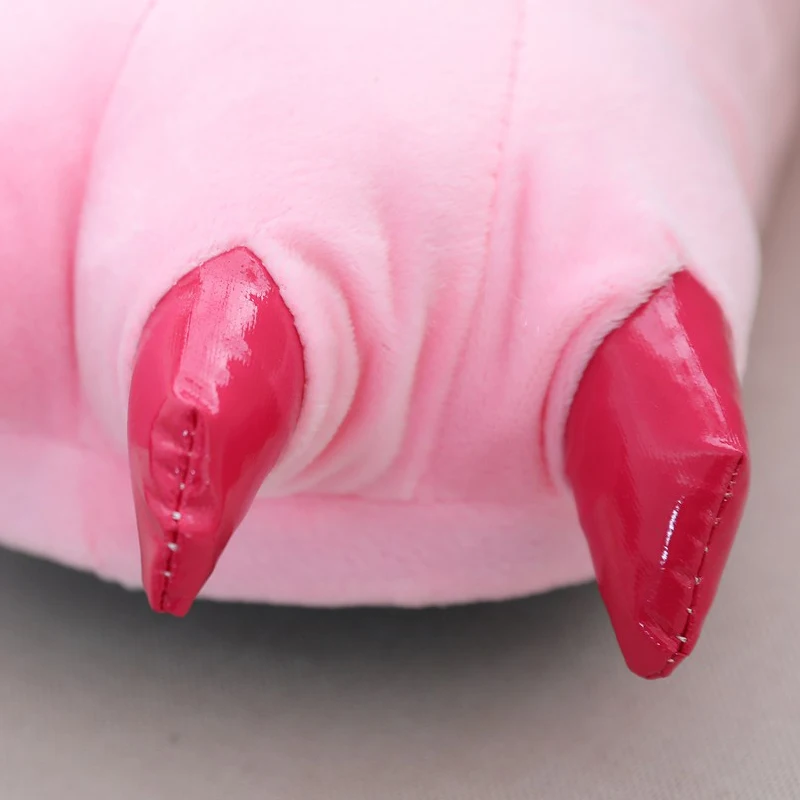 36-40yead Funny claw cotton slippers men's and women's personality cartoon animal plush warm shoes plush shoes