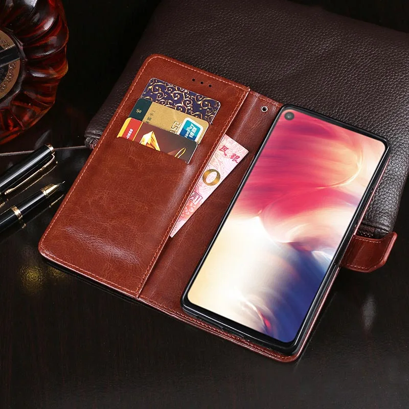 Кожаный защитный чехол книжка iTien в стиле ретро из искусственной кожи с