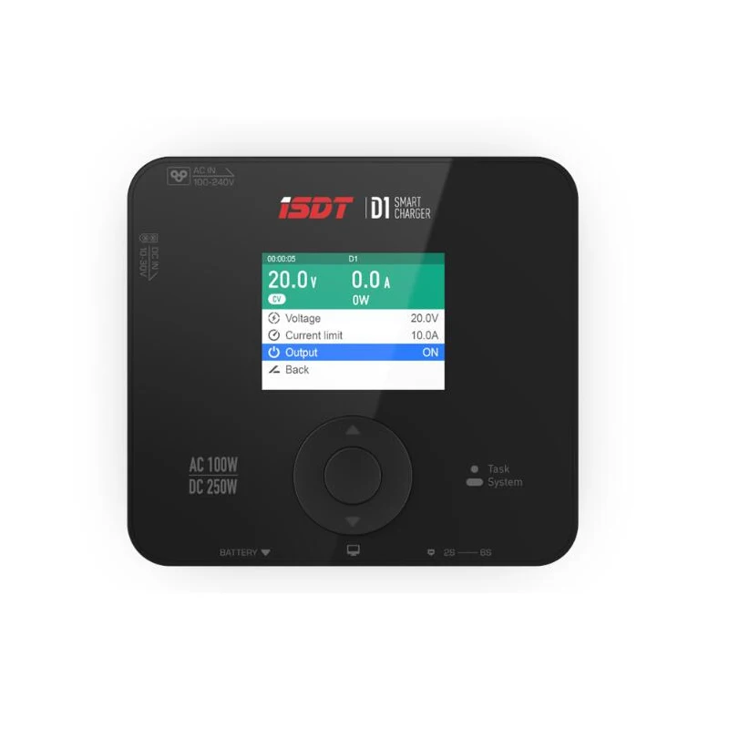 Новый ISDT D1 DC250W 10A AC100W двухканальный умный Lipo Dis зарядное устройство для 1 6S батареи