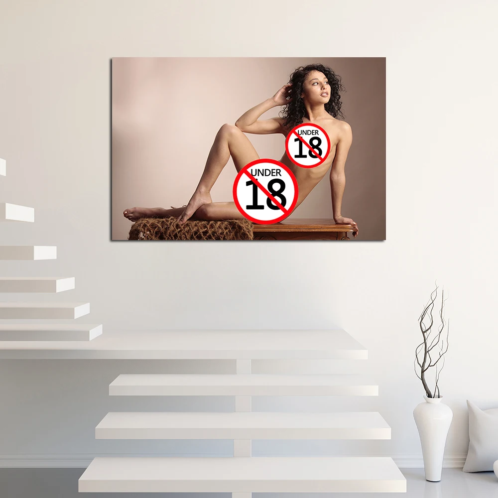 Горячие вьющиеся волосы девушки холст ткань живопись плакат и принты искусство