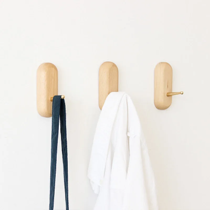 Скандинавский деревянный декор крючки DIY настенный крючок для пальто