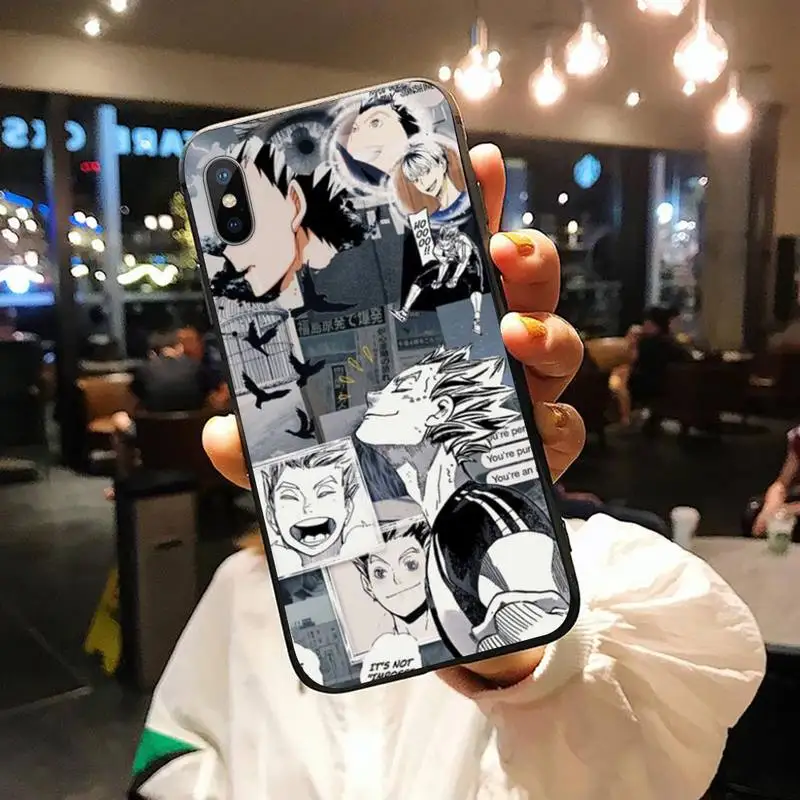 

Haikyuu Hinata Attacks Anime art poster luxury Phone Case funda for iPhone 11 12 pro XS MAX 8 7 6 6S Plus X 5S SE 2020 XR
