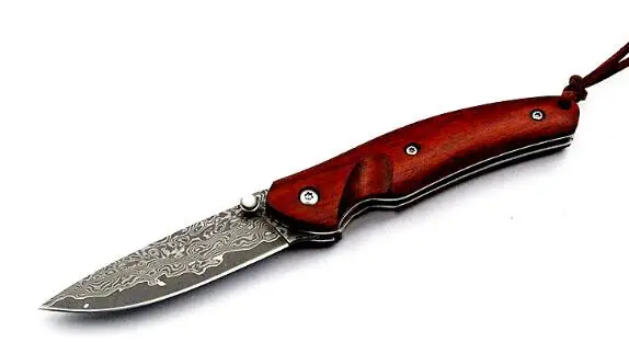 red 6," 60-61HRC ножи дамасский узор походный охотничий карманный нож выживания EDC инструменты тактический Открытый Флиппер складной нож - Цвет: red
