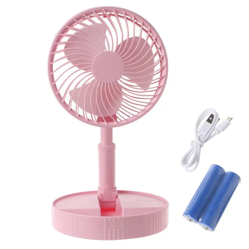 

Telescopic Folding USB Fan Desktop Silent Cooling Fan 3 Speed Adjustable Cooler