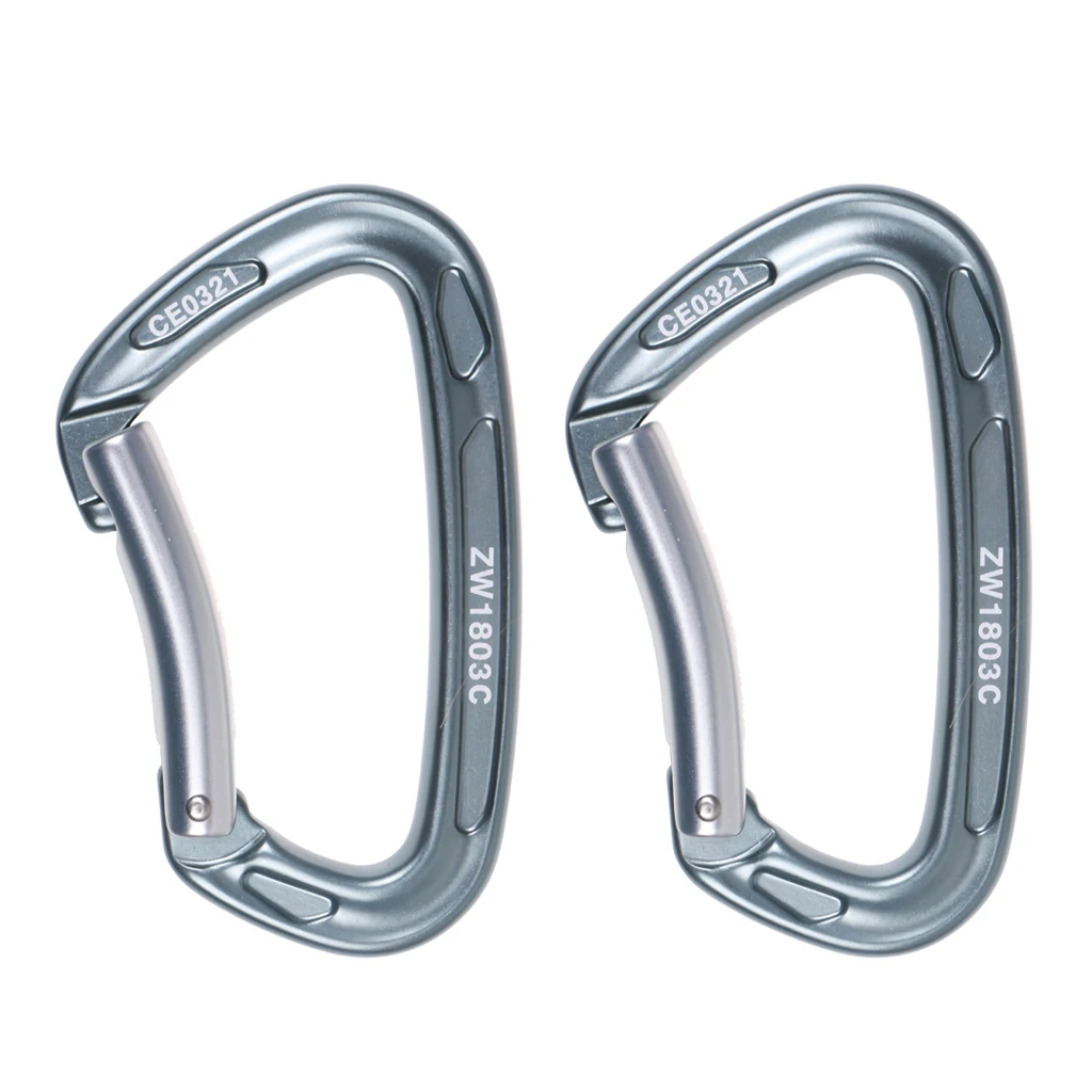 Набор из 2 наружных 24 кН карабинов для скалолазания спасательный карабин с