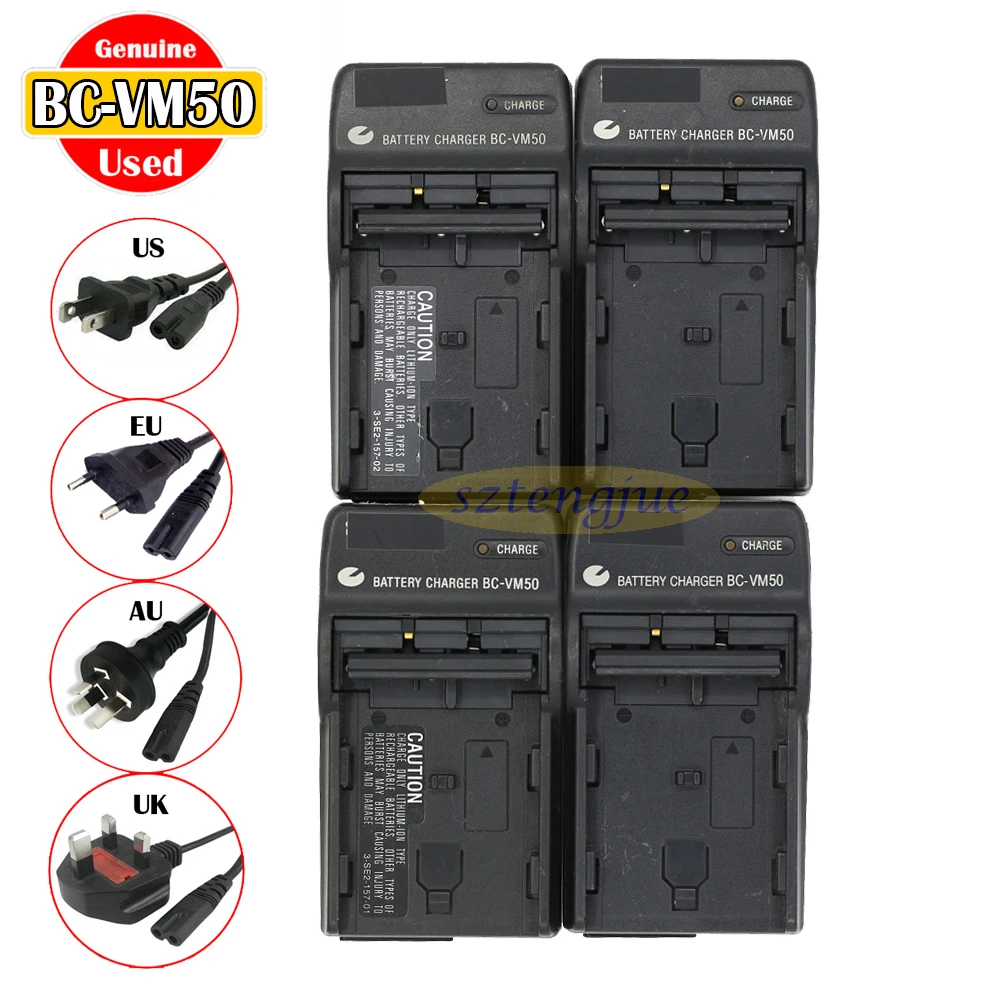 Б/у оригинальное зарядное устройство BC-VM50 для Sony NP-FM50 FM55H FM500H FM30 FM70 FM90 QM71D QM91D DSLR-A100