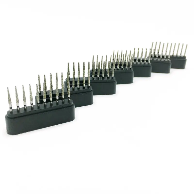 10 шт./кор. Стоматологические алмазные боры рандомная полировка FG 1 6 мм для