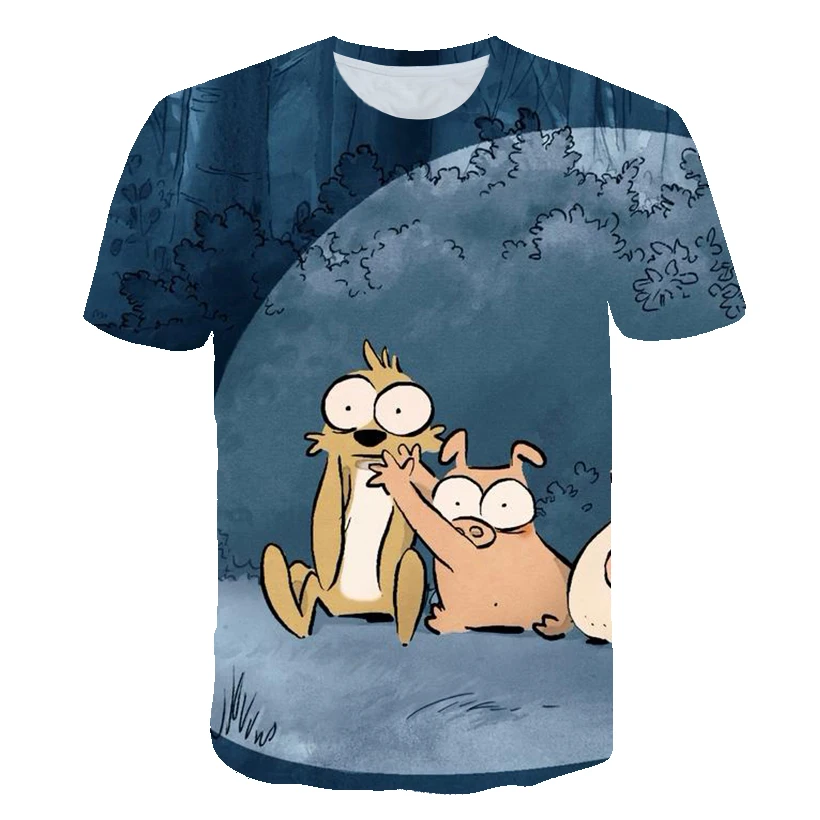 

Fun Cartoon Anime 3D Printed T-Shirt Summer New Super Breathable Pullover Suitable For Boys Girls From 4 To 14 Years Old