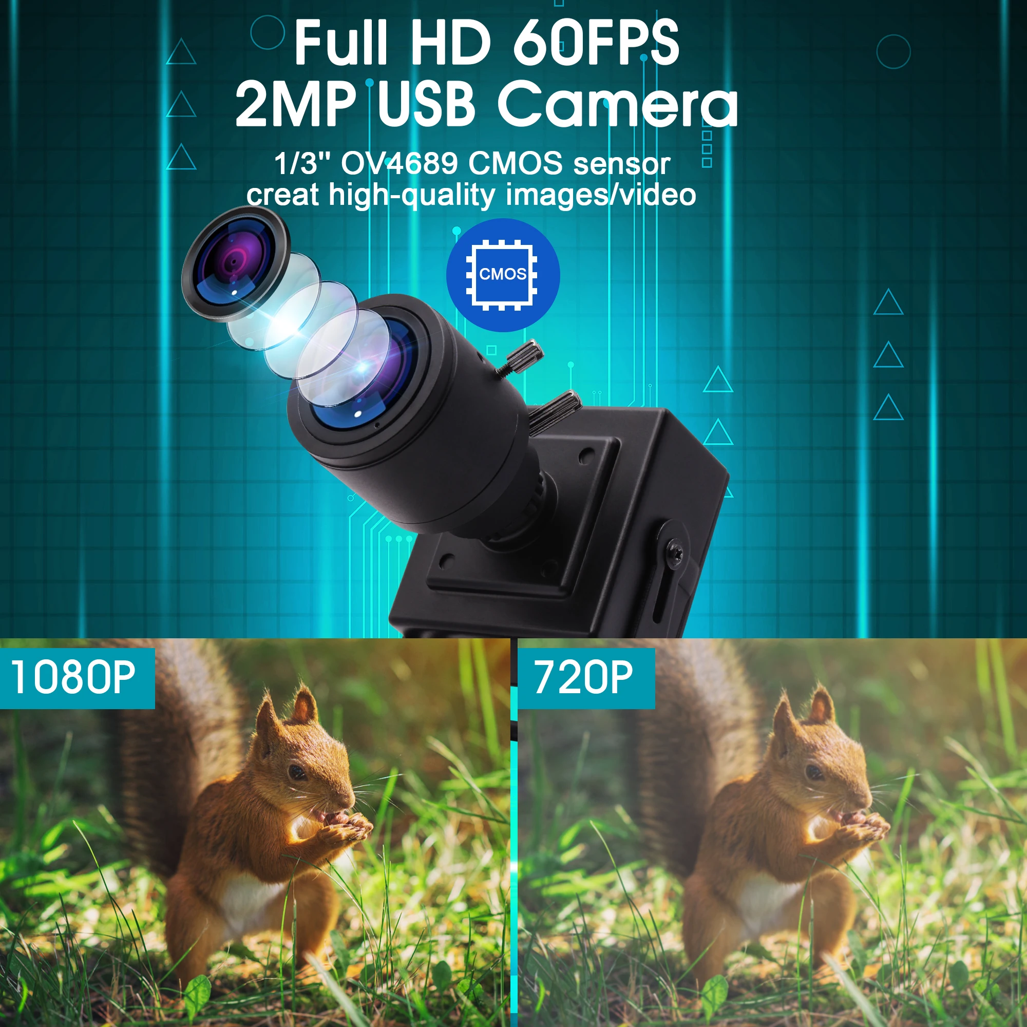 1080p 60fps 720p 120fps 360P 260fps веб-камера M12 крепление 2 8-12 мм вариофокальная промышленная