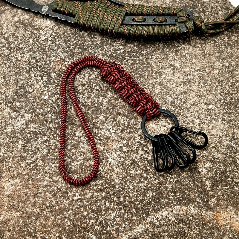 Многофункциональный шнурок для ключей из Паракорда классификационный крючок