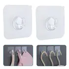 Прозрачные крепкие самоклеящиеся дверные вешалки, 505 шт., настенные крючки для кухни, волшебные аксессуары для ванной комнаты, крючки для силиконового хранения