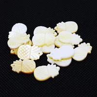 5pcs bag natural conch shell pendant fashion pineapple pendant jewelry making diy bracelet necklace earring jewelry accessory