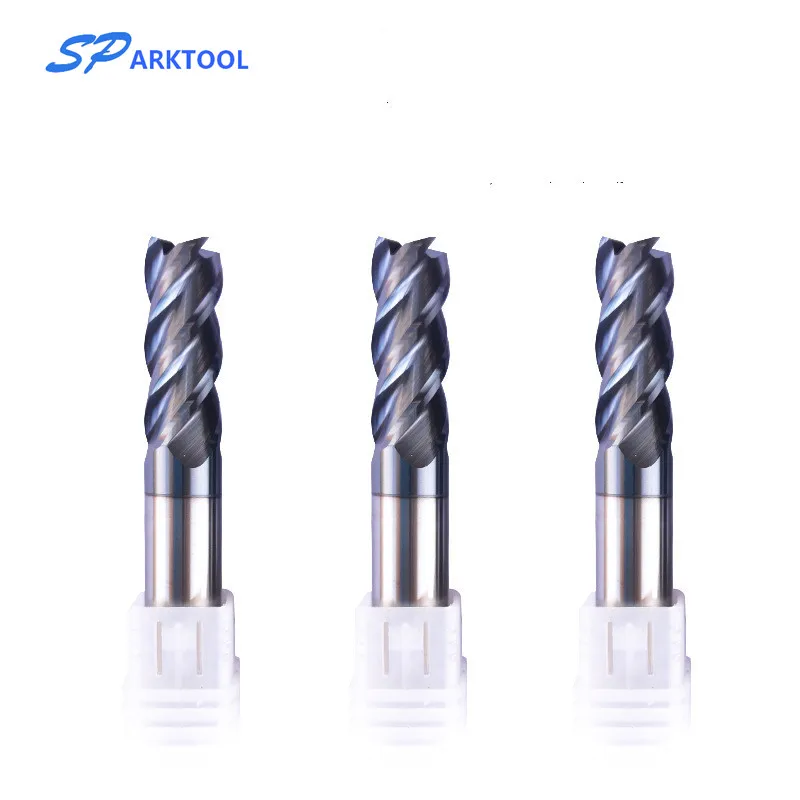 Твердосплавная Концевая фреза HRC58 инструмент для резки вольфрамовой стали с