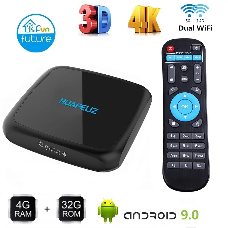 U9 Smart Android tv Box 9 0 4K RK3318 4GB 64GB 2 4G 5G Dual wifi 3D HDR медиаплеер VS X96 MAX mini|ТВ-приставки и