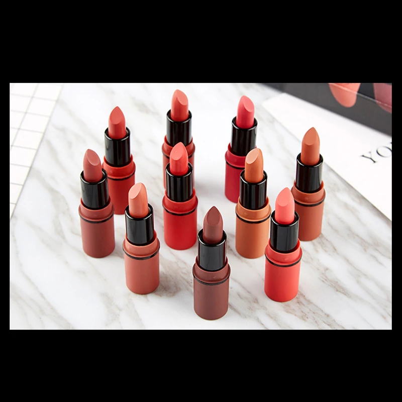 

Увлажняющая матовая Мини Губная помада комплект пуля голова длительное увлажнение бальзам для губ, не снимая Цвет 5 шт.