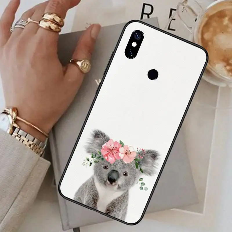 

koala cute cartoon animal Phone Case For Xiaomi Redmi note 7 8 9 t max3 s 10 pro lite funda coque shell cover