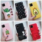 Чехол для Huawei P40 Lite Nova 7i, чехол с милым котом, КАКТУСОМ, задняя крышка, мягкие тонкие чехлы для Huawei P40 P30 P20 Lite E Pro, чехол для телефона