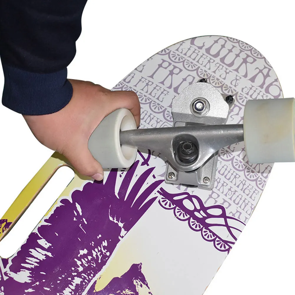 

Light Weight Skateboard Trucks Aluminum-Magnesium Alloy 5.25inch Independent Longboard 3/5/7 Road Skateboard Replacement