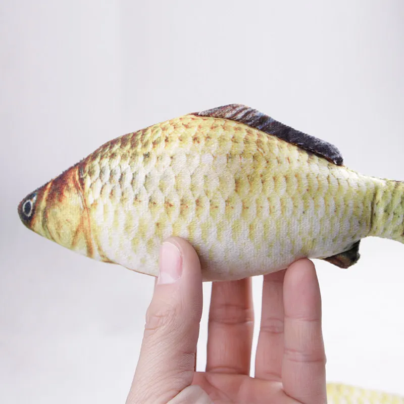 Игрушка для домашних животных кошек игрушки имитация травы карпа забавная