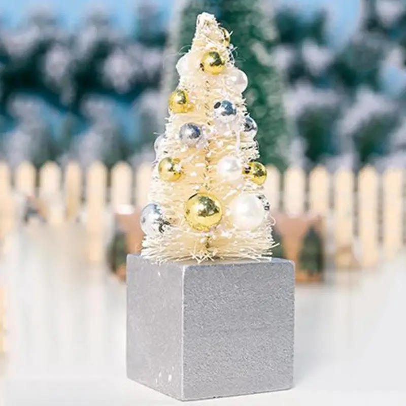 2 шт. мини украшения для рождественской елки маленькие красочные бусины сосны