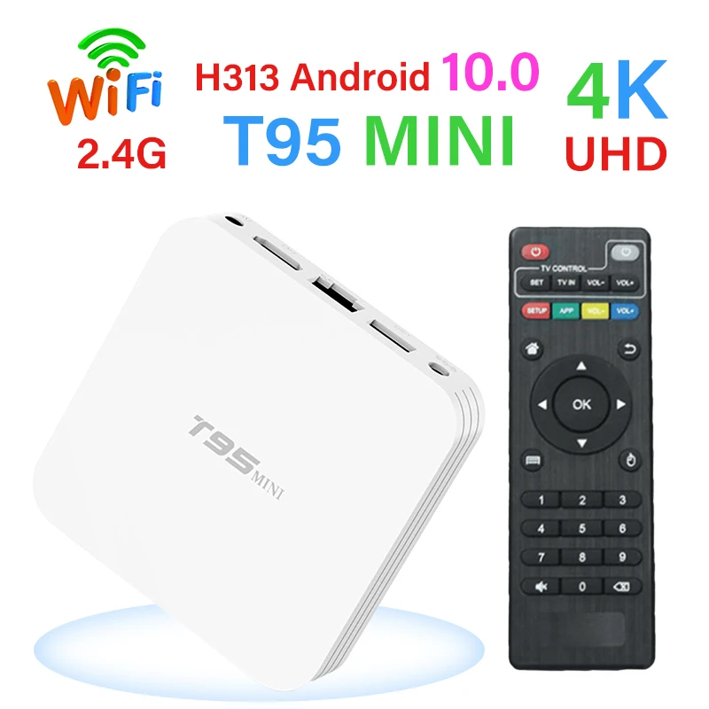 

Android TV Box 4K HDR 2.4G Wifi T95 Set Top Box Support Google Media Player Youtube IPTV Set Mini Smart Top Box Media Player HDR