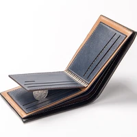 hot new style wallet mens casual short embossed wallet cross creative thin leather fashion wallet