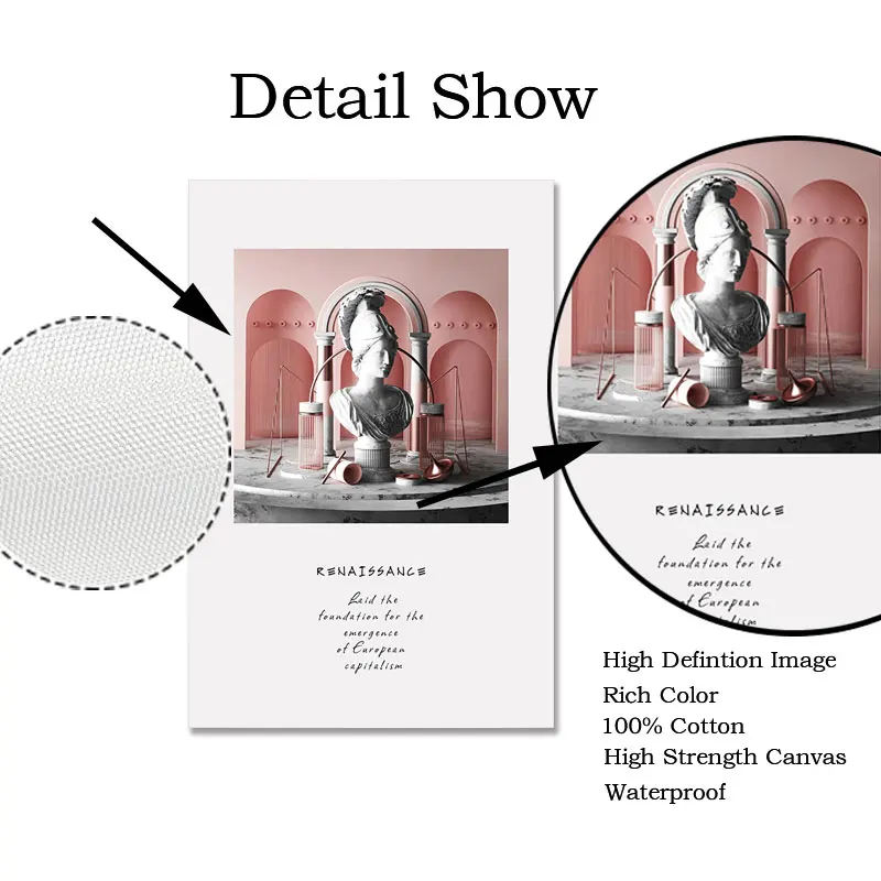 Абстрактное искусство минималистичный скандинавский плакат печать скульптура