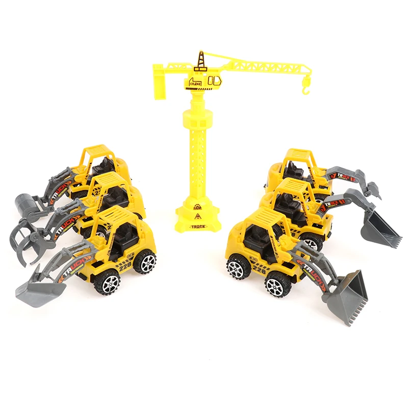 

1 шт Детские Имитационное моделирование автомобиля игрушечный экскаватор модели трактор игрушка самосвал модели автомобиля игрушки мини-о...