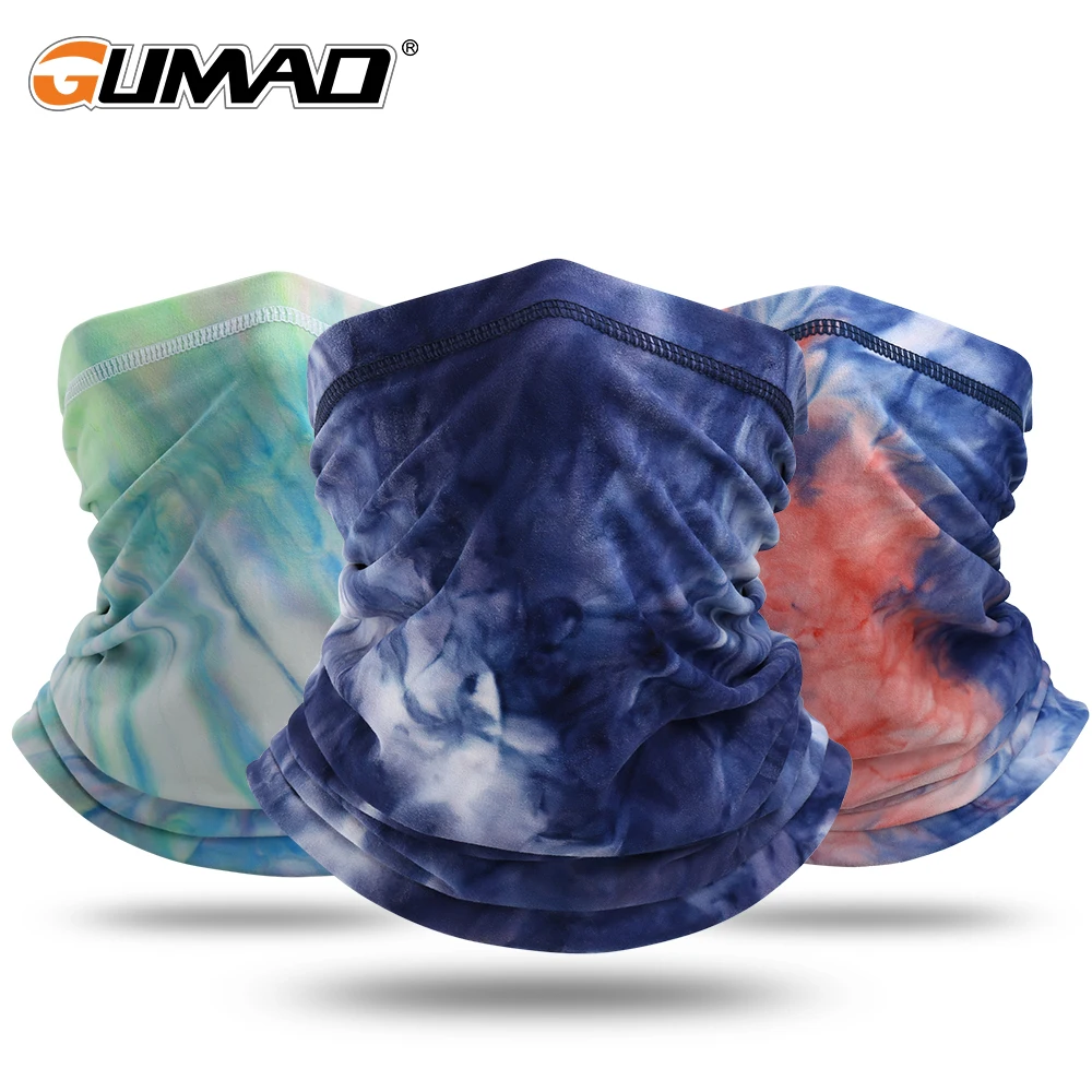 Шарф-труба унисекс с принтом теплая полумаска-Бандана для лыж велоспорта бега