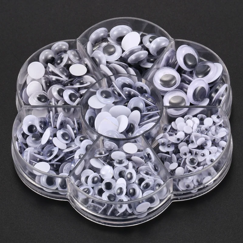600 шт. смешанные самоклеющиеся Wiggle Googly Eyes DIY Скрапбукинг ремесла игрушки