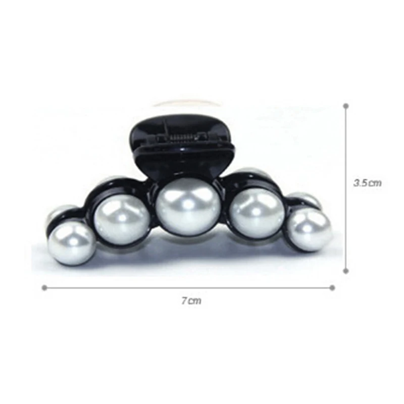 

Random Color Hair Clips For girls Brief Elegant Hair Accessory Hair Caught Big Pearl Medium Hair Pin Gripper Imitation Clamp