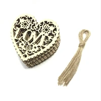 50pcs 80mm wood heart blank wooden heart embellishments for wedding diy arts crafts card making valentine decoration