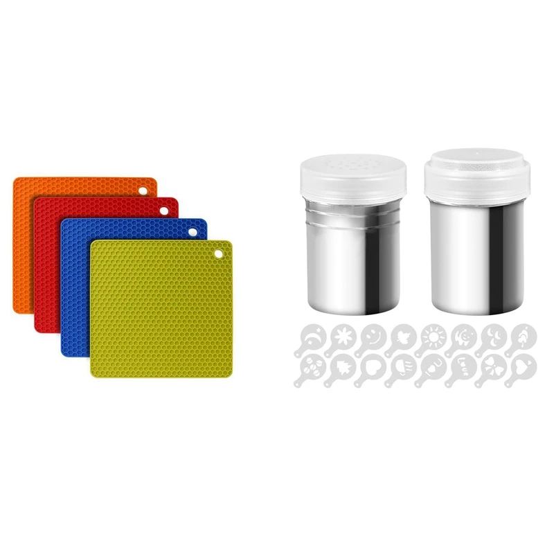 

4 шт., силиконовые подставки для кастрюль