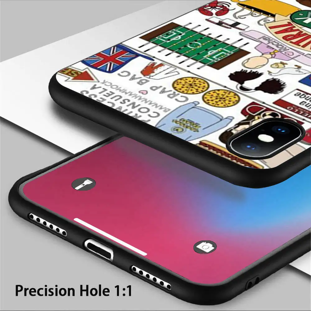 Coque Friends чехлы для телефонов iPhone 11 Pro Max X XR XS SE 5S 6 7 8 6S Plus силиконовый чехол Telefoon Hoesjes |