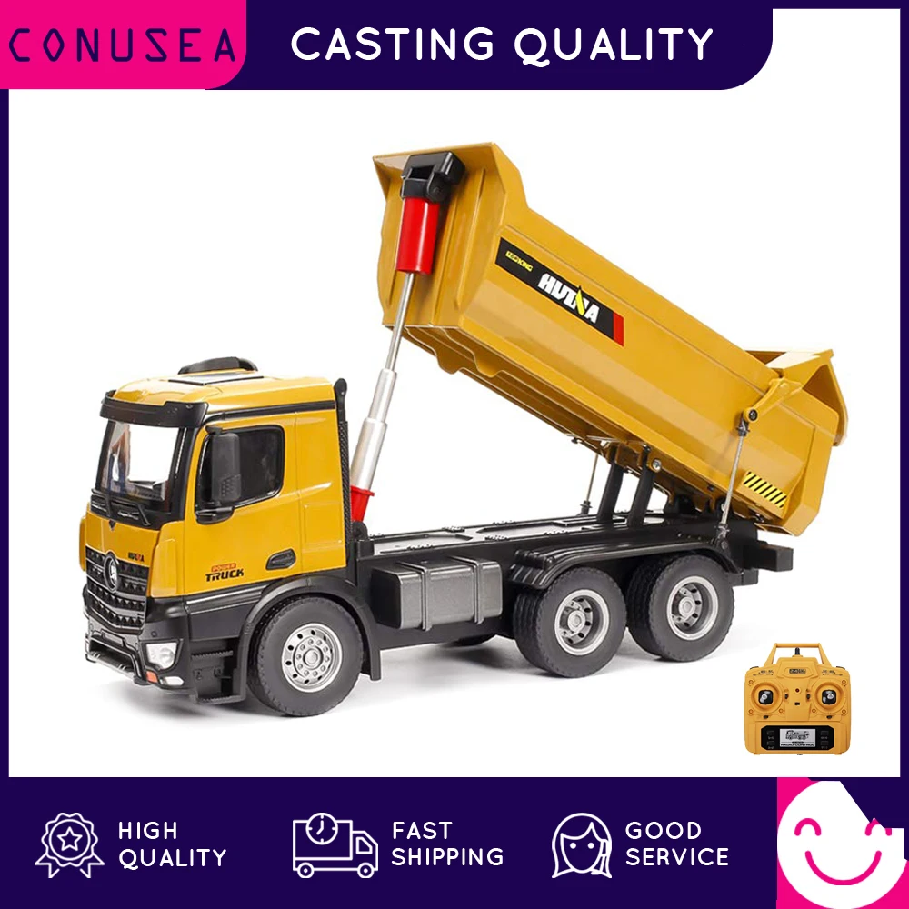 huina 114 rc седельный тягач caterpillar литья п