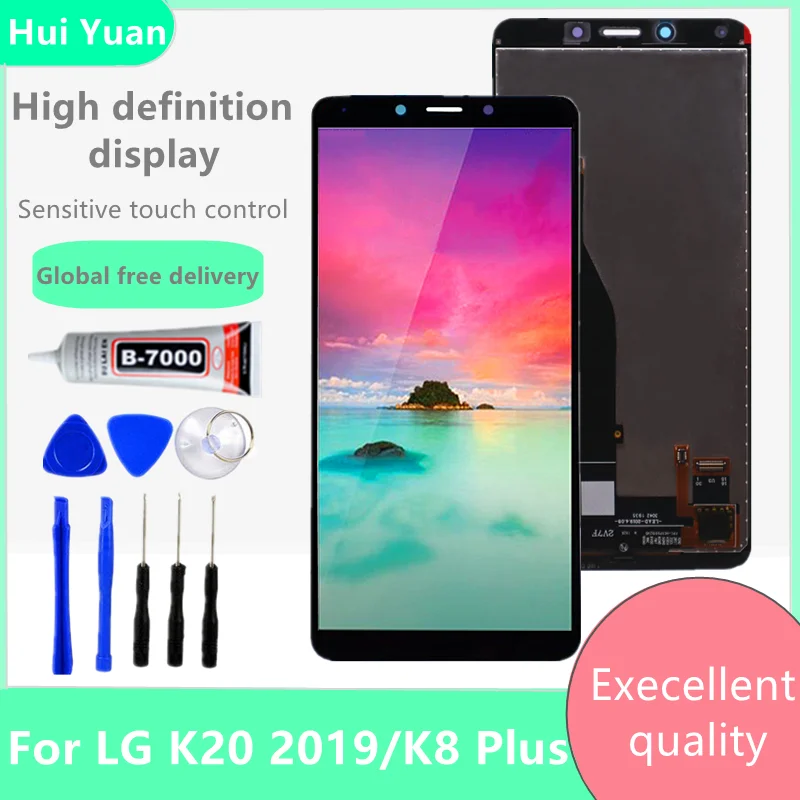 Original Lcd for Lg K20 2019 Lcd Display Touch Screen Digitizer for Lg K8 Plus Lm-x120 Lmx120emw Screen