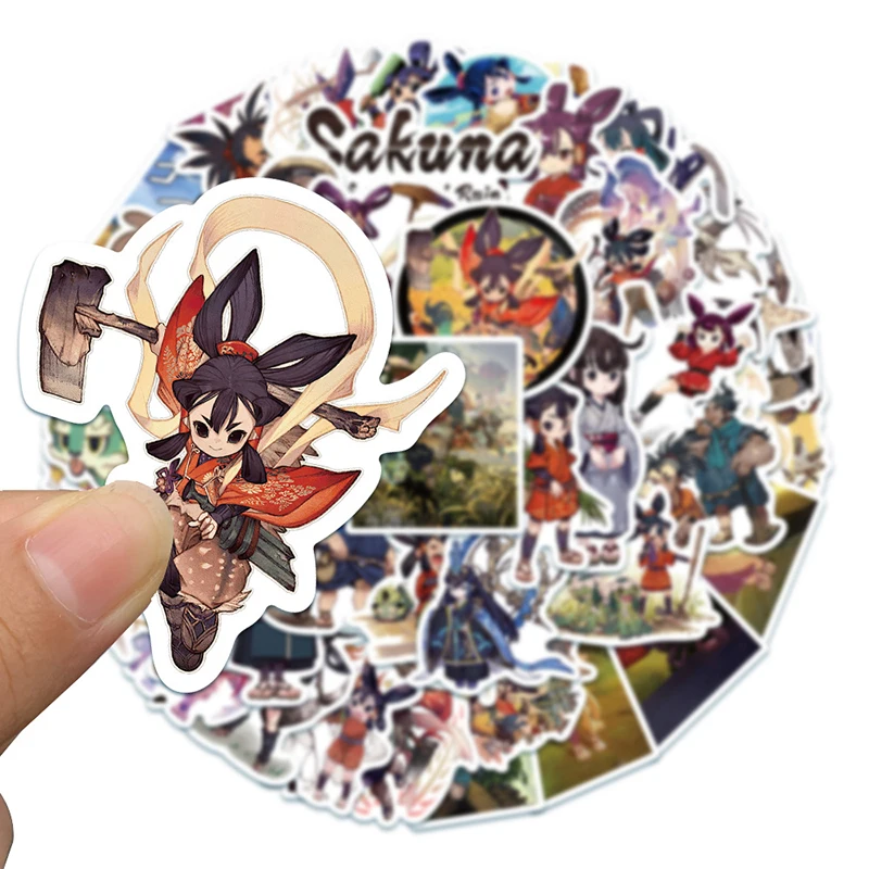 

10/50Pcs Game Sakuna: Of Rice and Ruin Stickers Graffiti Waterproof DIY Phone Snowboard Laptop Luggage Fridge Guitar