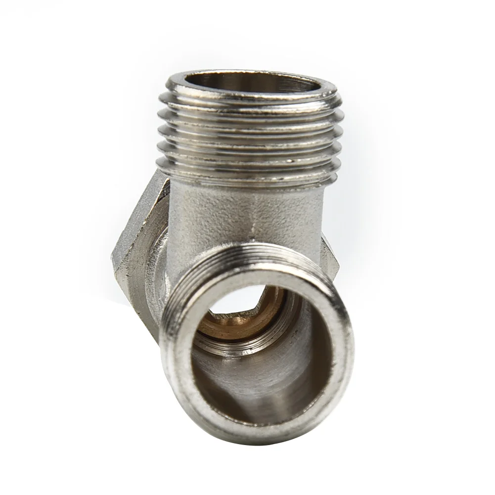 Адаптер отводной для туалета 3-сторонний латунный разделитель воды T-образный