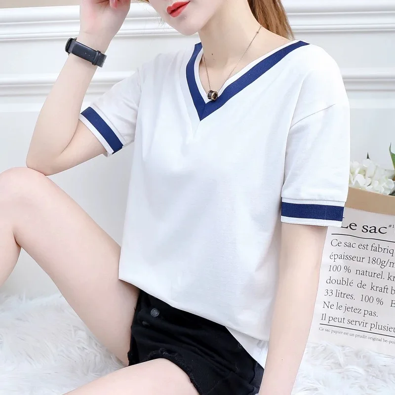 

2020 Tops T Shirt Women black Cotton Female Tshirt Cotton