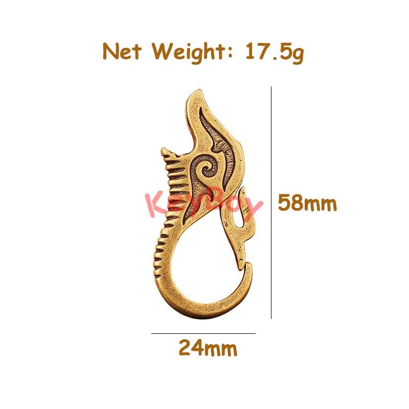 Латунный брелок для ключей в виде слона носа Мужская подвесная пряжка на талию