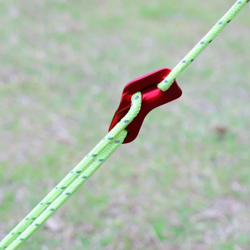 

5Pcs/lots Tent Wind Rope Buckle L Shaped 3 Holes Aluminum Alloy Camping Tent Cord Buckle Anti-slip Outdoor Hiking Tent Accessory