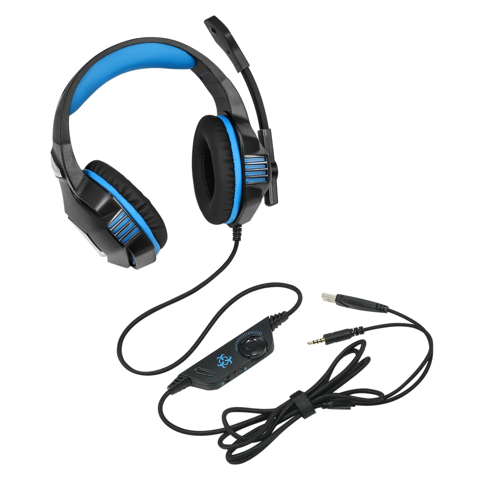 

V-3 Headphones Headset Game Light-emitting Wire PS4 Fit for phone or PC general