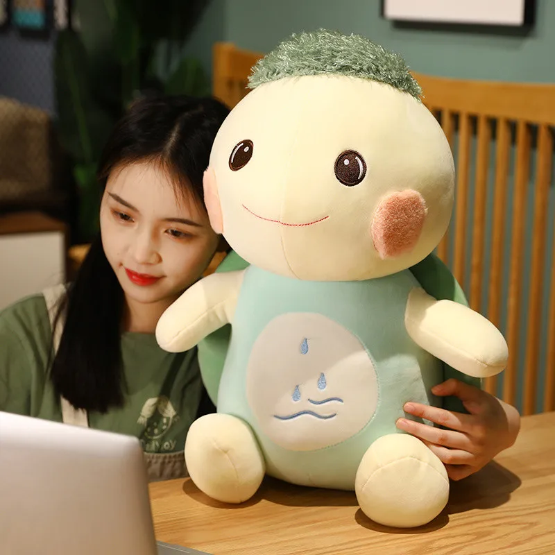 

28/38cm Sleeping Pillow Soothing Toys Cute Sea Grass Turtle Plush Toys Soft Turtle Doll Plush Kids Toys Best Gift For Children